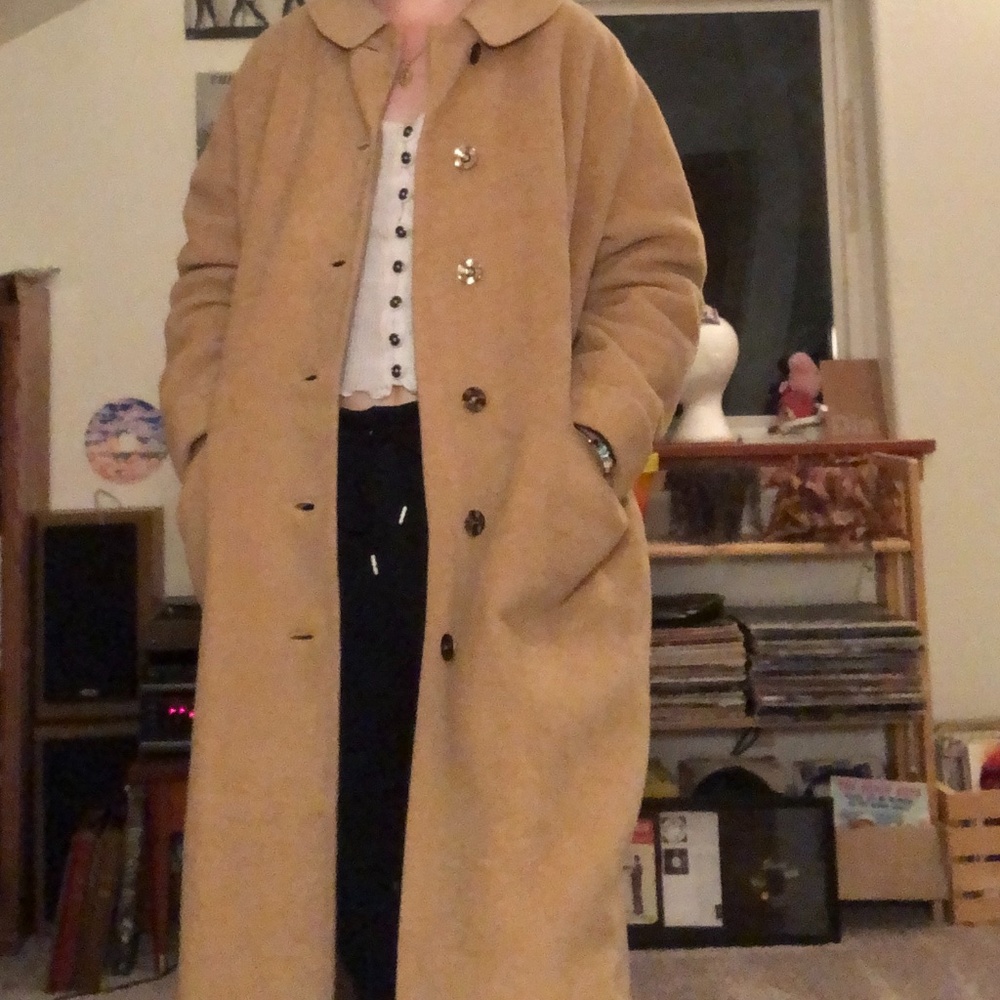 camel hair trench coat